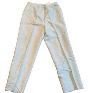 David N vintage fully lined linen light blue pants size 14